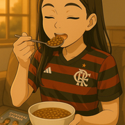 Comendo Lentilha