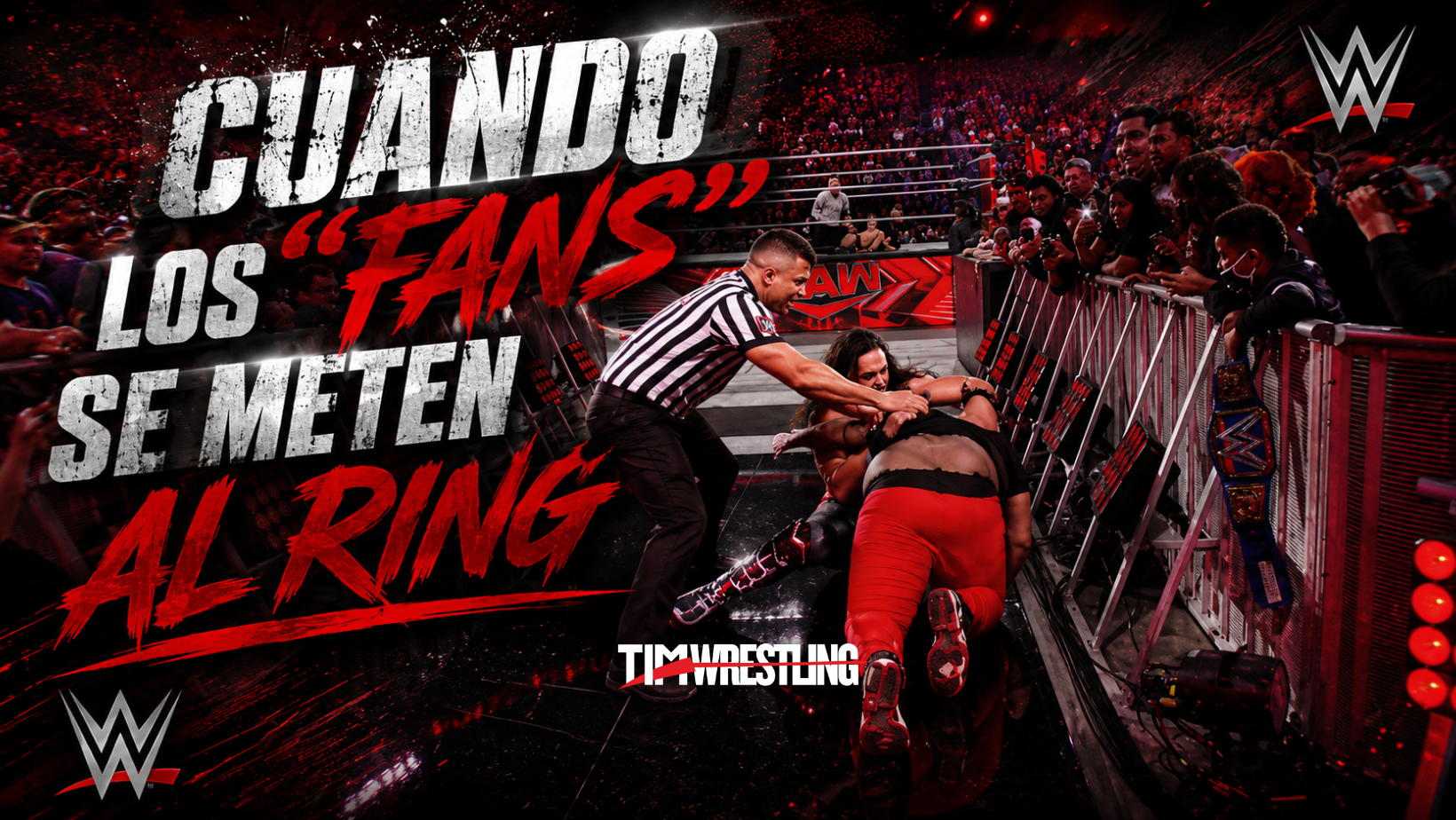 Cuando los “fans” se meten al ring Cuando los “fans” se meten al ring