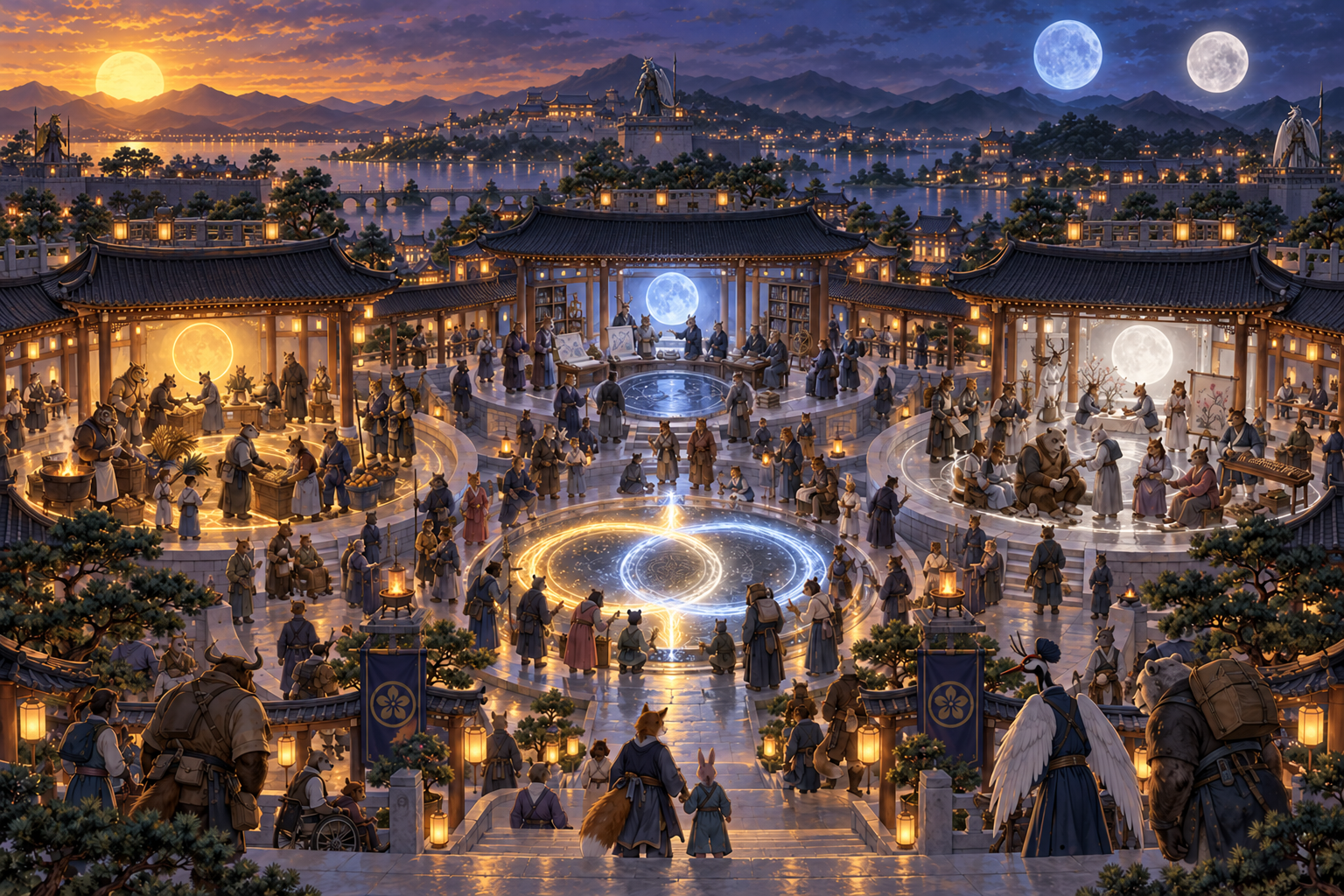 The Faith of the Three Lights in Seoul, honoring the Sun and twin Moons