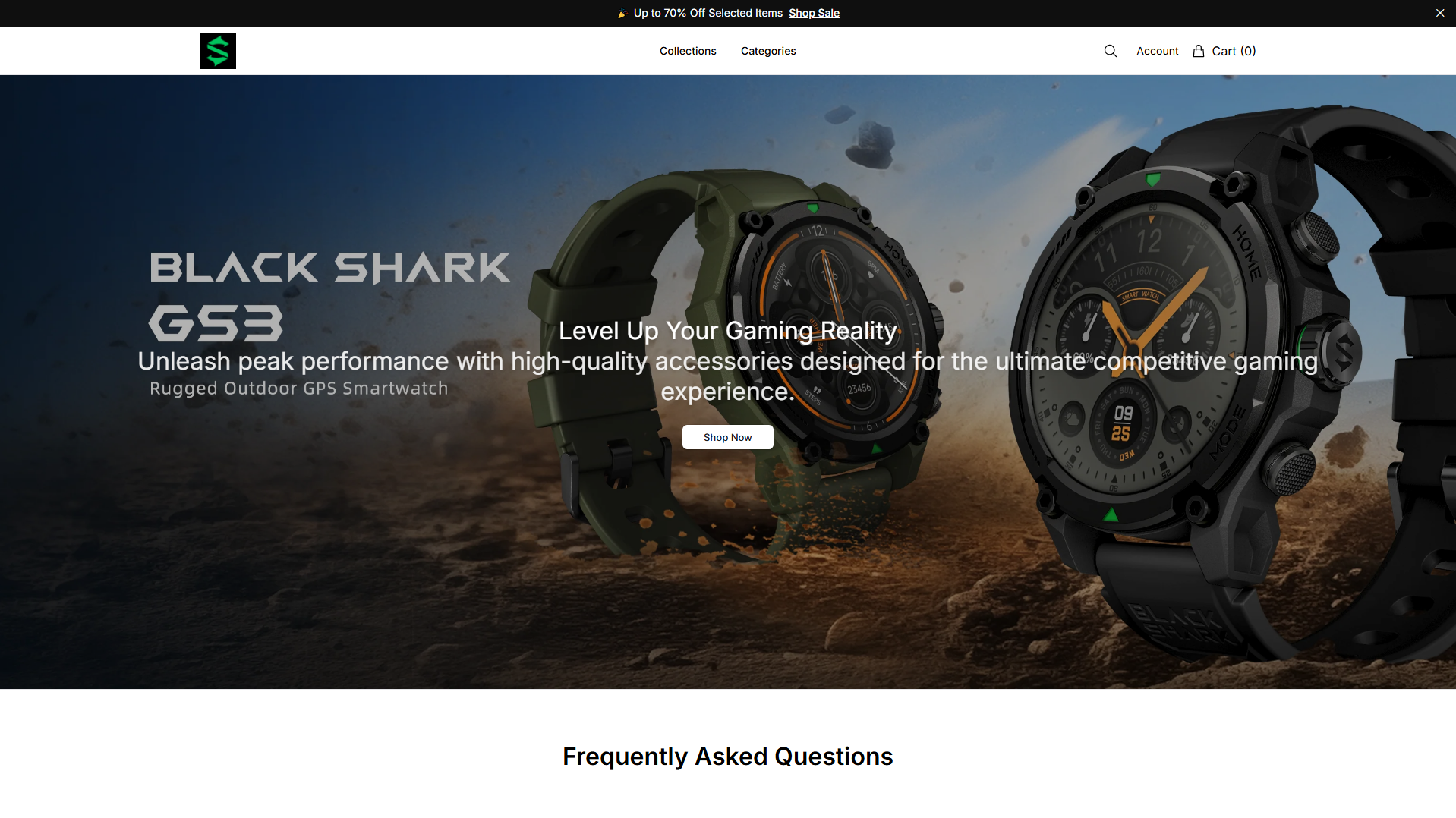 Primary capture · blacksharkelectronics.shop