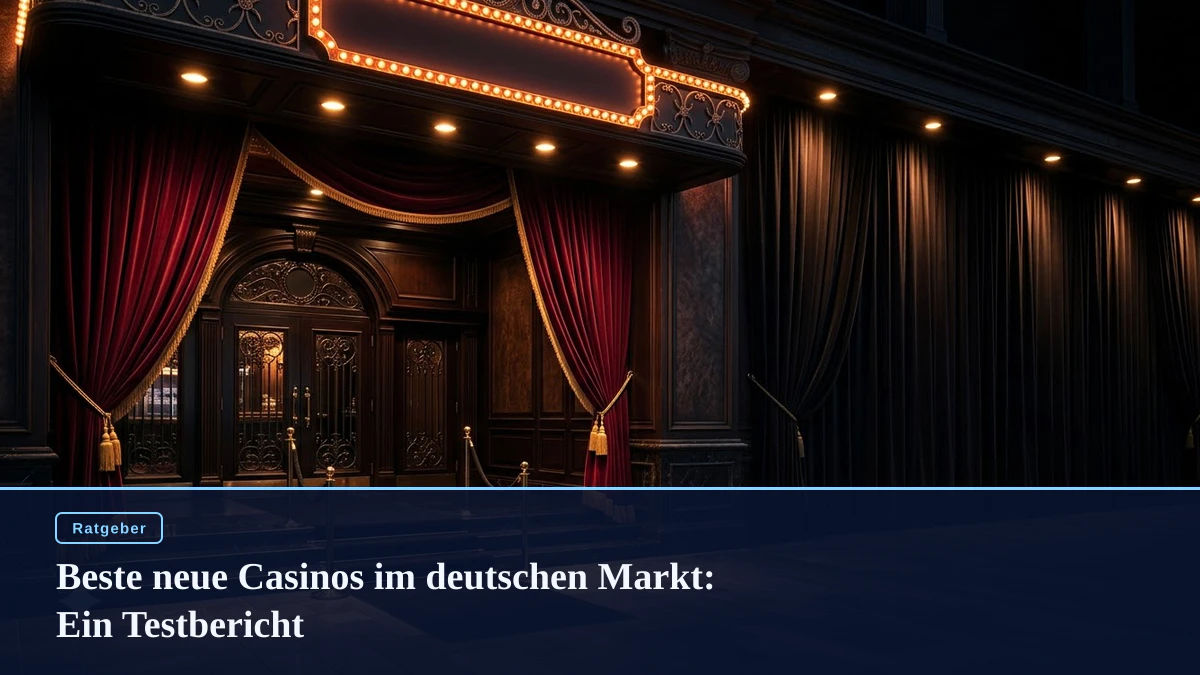 Beste neue Casinos im deutschen Markt: Ein Testbericht