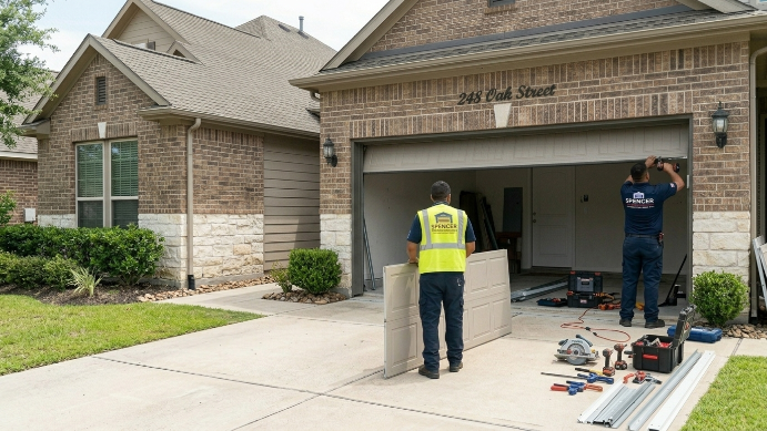 Garage door repair service