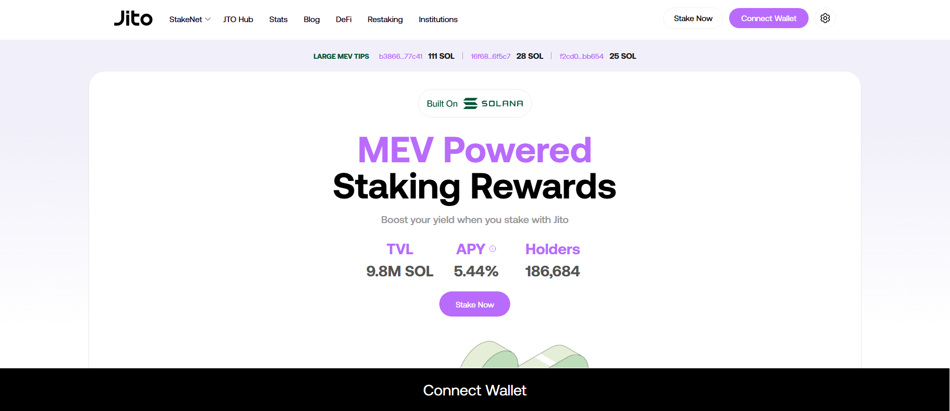 Screenshot of jito.token-allocation.com