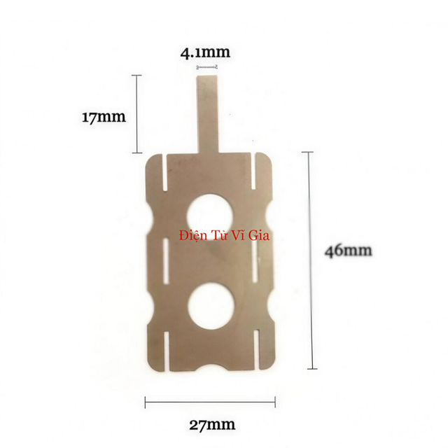 Mối hàn bấm cell pin bằng kẽm vuông 3P dày 0.2mm
