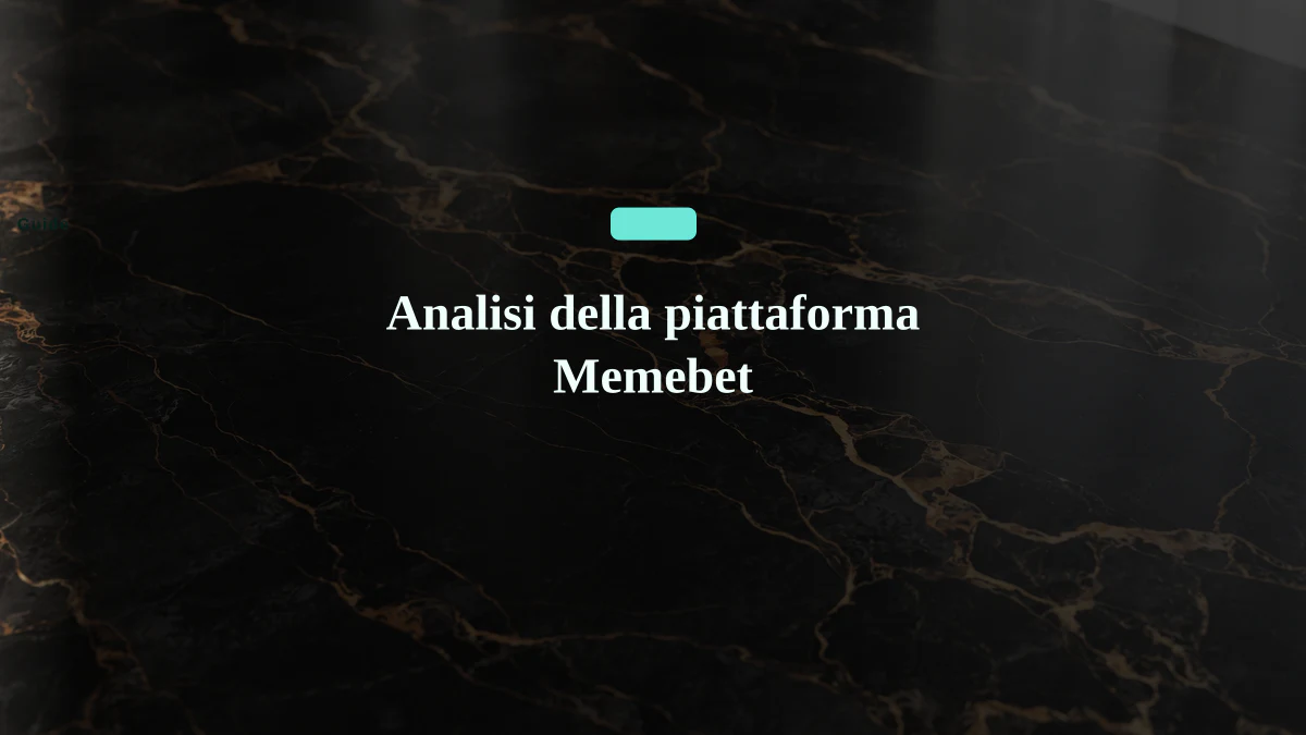 Analisi della piattaforma Memebet