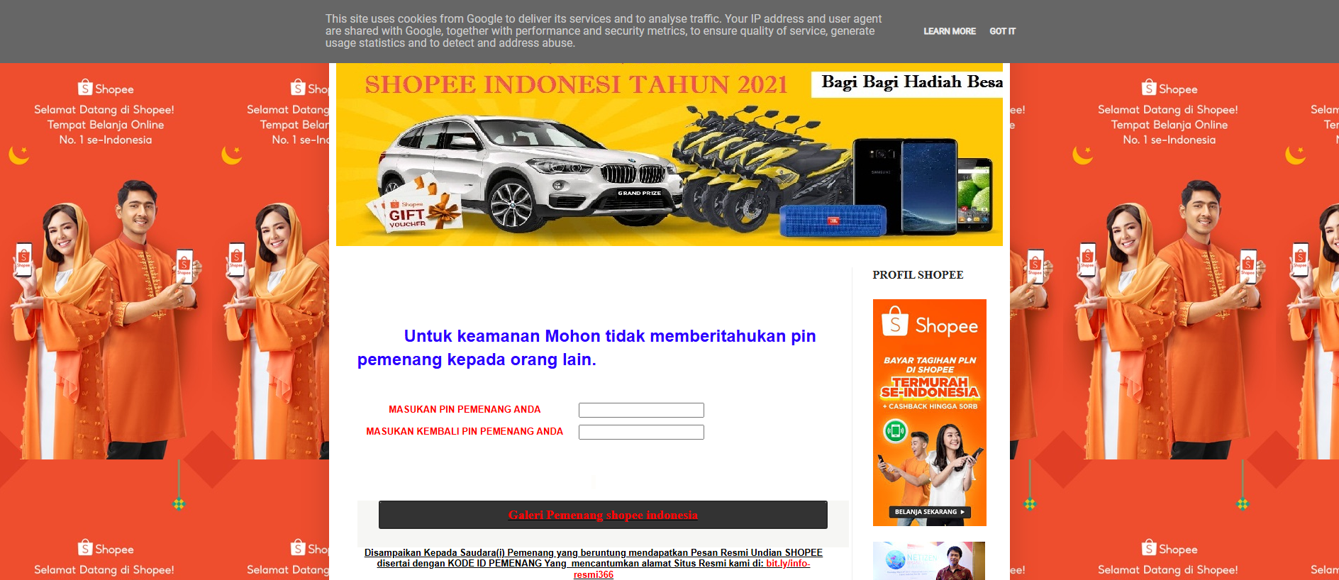 Screenshot of info-resmi366.blogspot.com