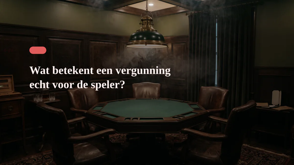 Wat betekent een vergunning echt voor de speler?