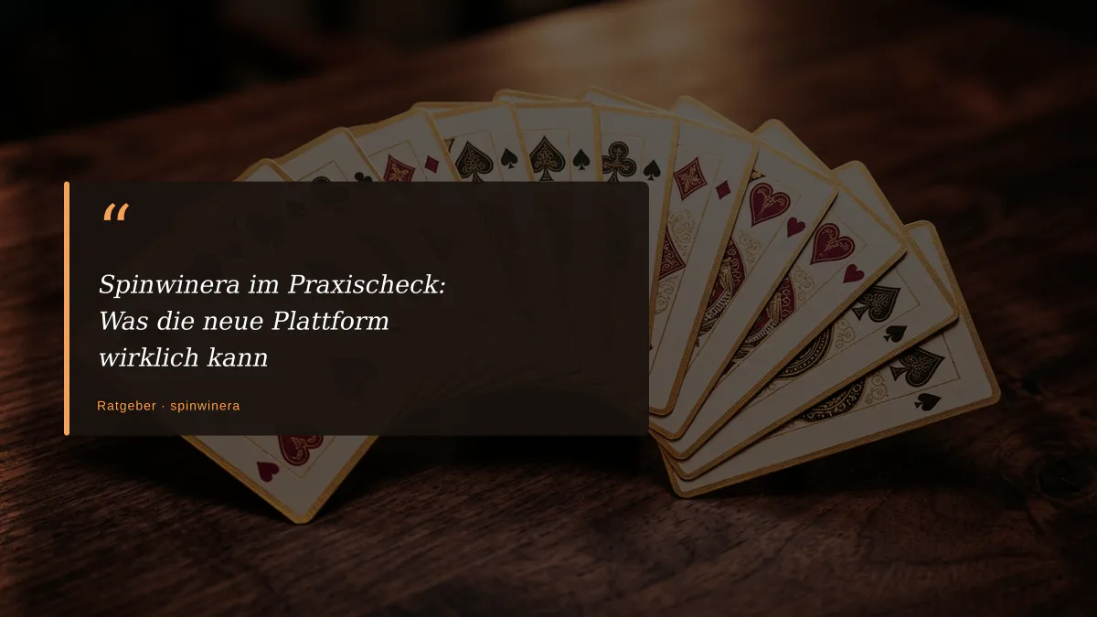 Spinwinera im Praxischeck: Was die neue Plattform wirklich kann