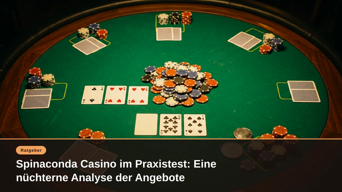 Spinaconda Casino im Praxistest: Eine nüchterne Analyse der Angebote