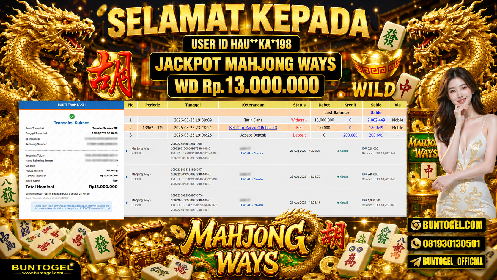 BUKTI BAYAR BUNTOGEL