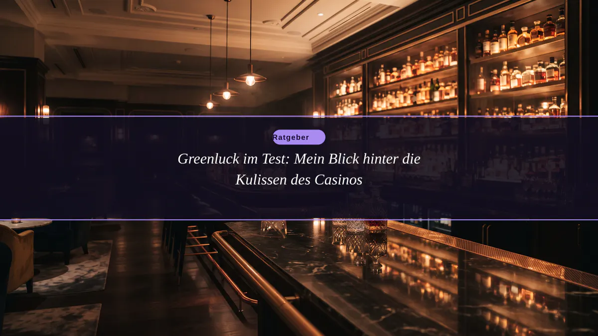 Greenluck im Test: Mein Blick hinter die Kulissen des Casinos