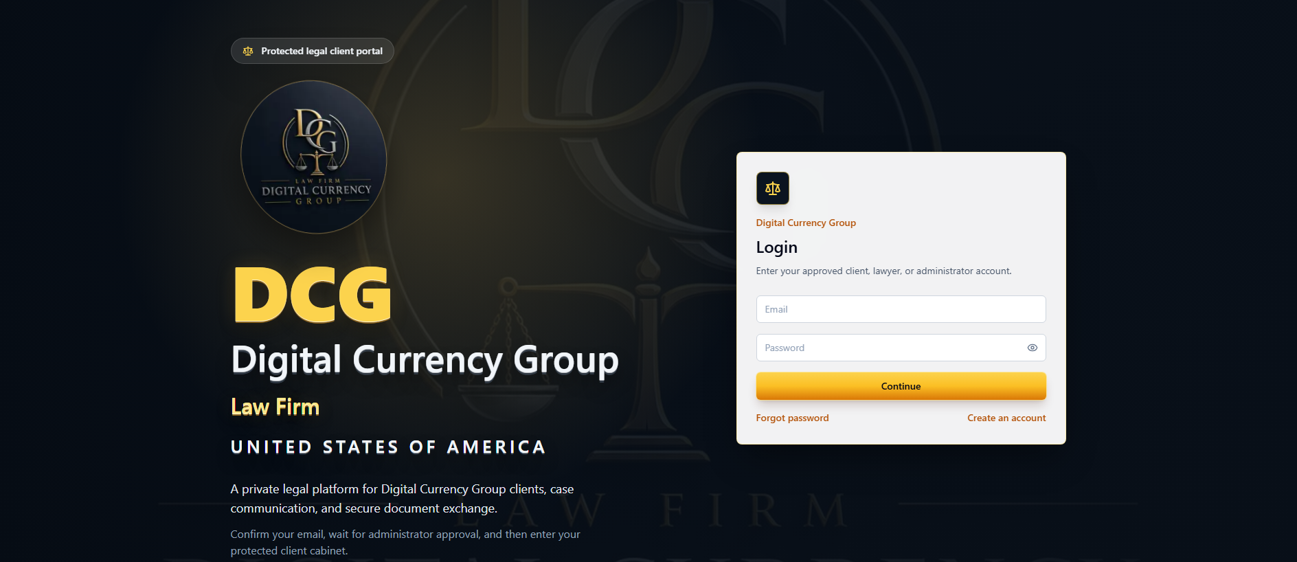 Forensic screenshot of [REDACTED] showing the phishing page layout