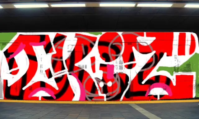 Graffiti artwork by Tkiz
