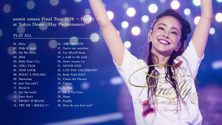 安室奈美恵 Final Tour 2018 東京ドーム・沖縄公演 ライブ J-POPアーティスト ライブブルーレイ限定盤 Blu-ray