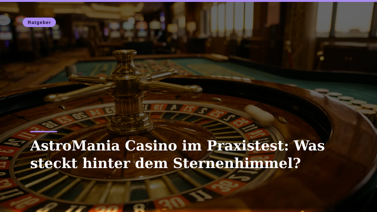 AstroMania Casino im Praxistest: Was steckt hinter dem Sternenhimmel?