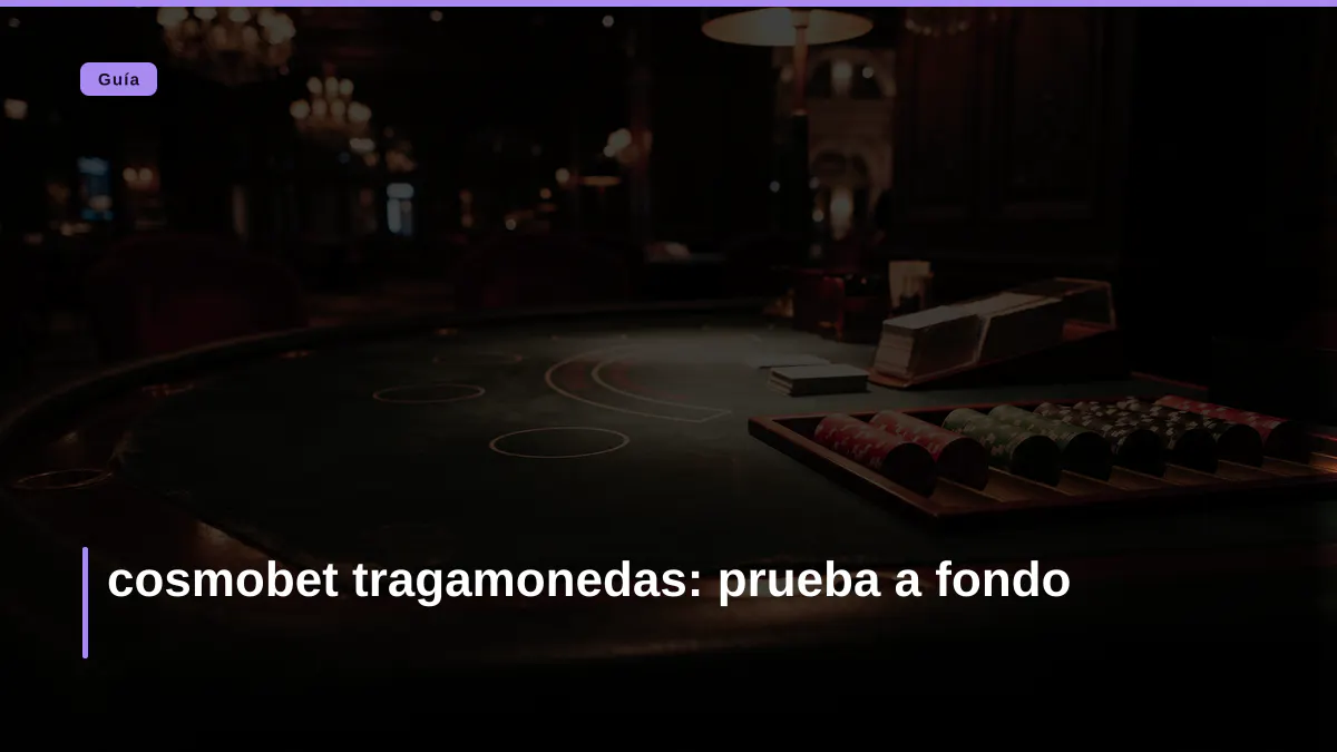 cosmobet tragamonedas: prueba a fondo