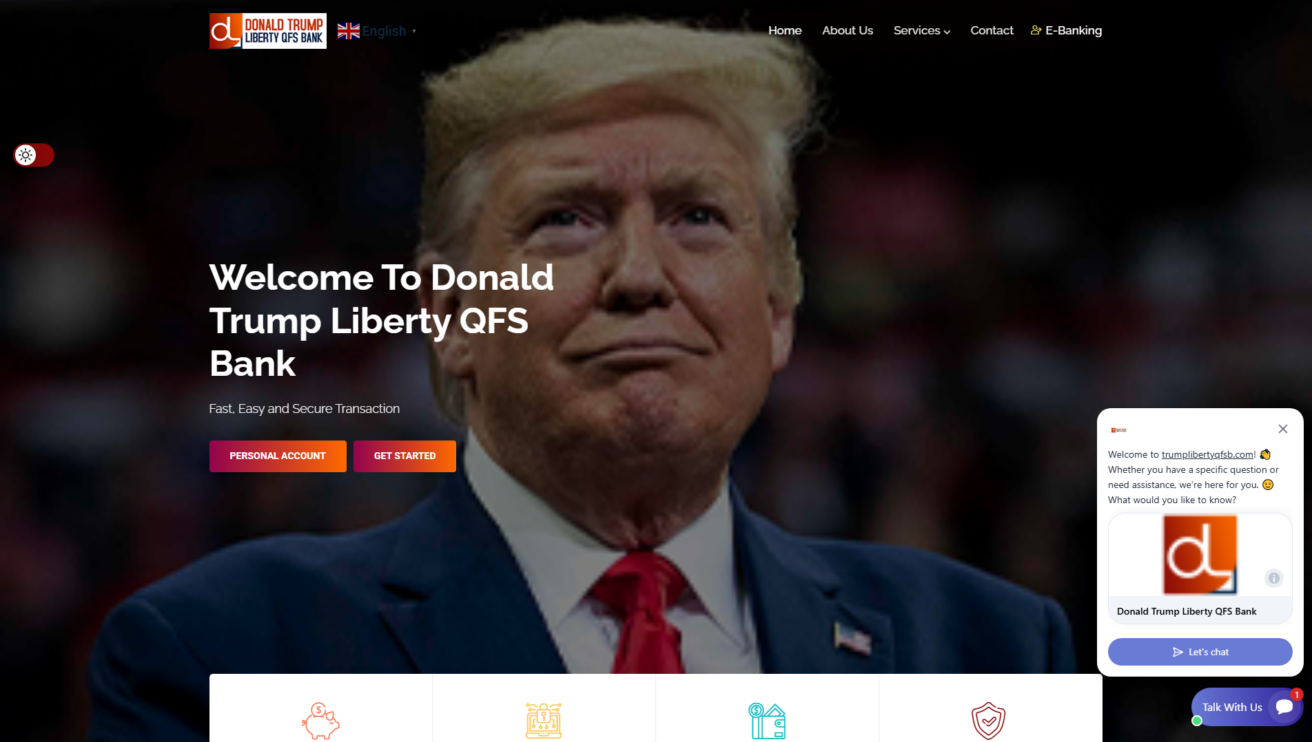 Stored capture of trumplibertyqfsb.com