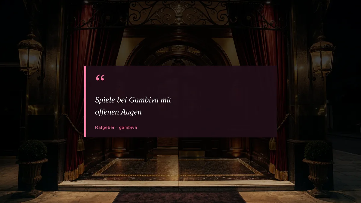 Spiele bei Gambiva mit offenen Augen