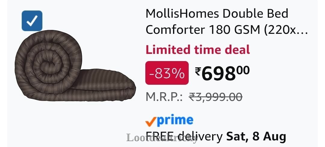 Grab Double Comforter – Amazing Price Drop @ ₹699 Grab Double Comforter – Amazing Price Drop @ ₹699