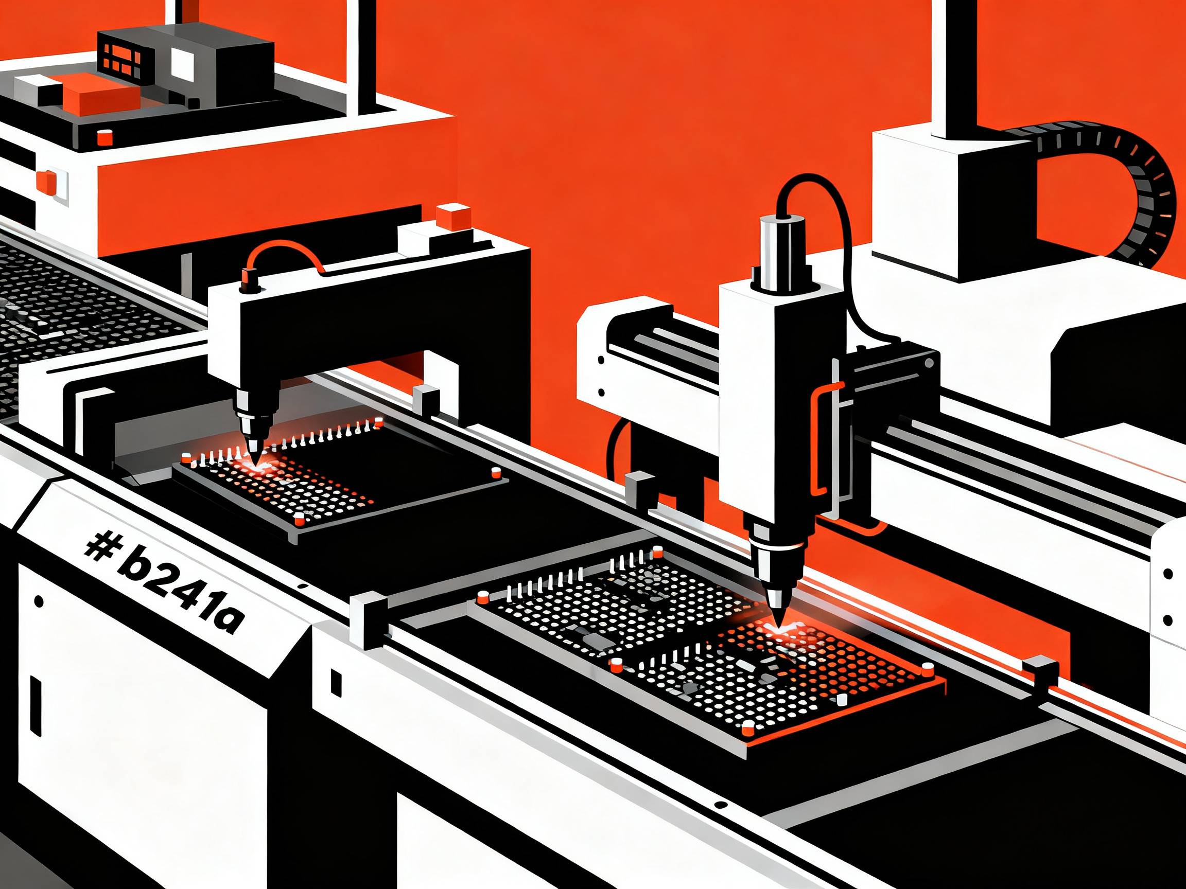 Selective Solder Machines: Your Complete Guide to Technology, Process, and Best Practices1 - S&M Co.Ltd Selective soldering process in an SMT production line.