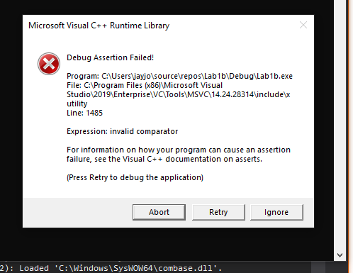 c++ - error while using std:sort on vector of objects - Stack Overflow