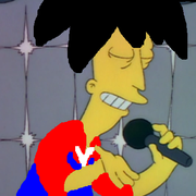 Michael singing kareoke