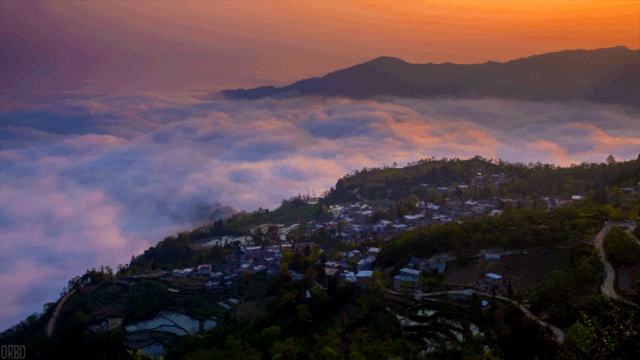 mountain clouds cinemagraph