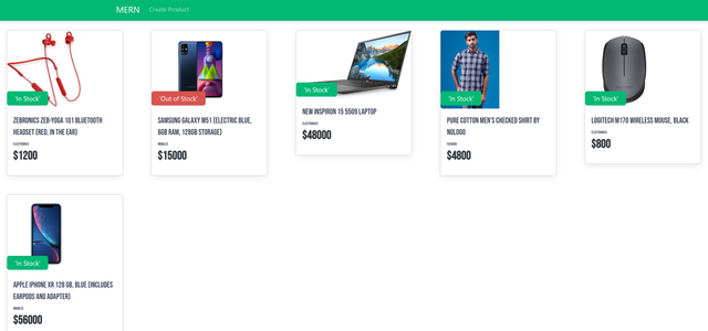React+NodeJS Project