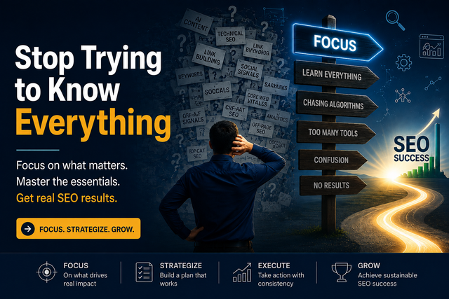 Stop Trying to Know Everything:how to be technically Dangerous, SEO, webste automation