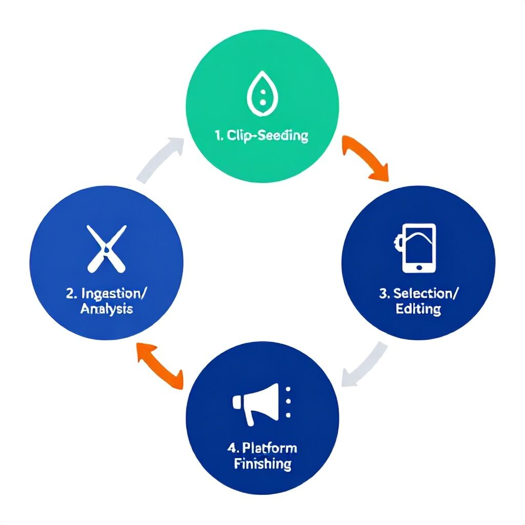 The 5-Phase AI Podcast Clipping Framework Infographic