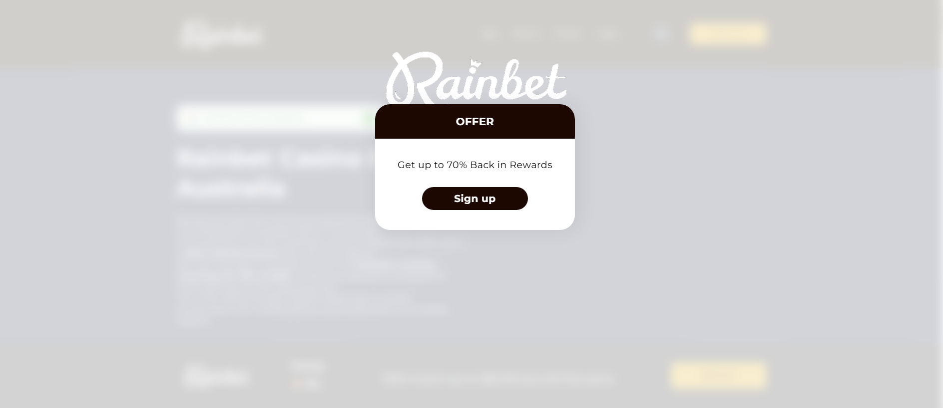 Stored capture of rainbetaussie.com