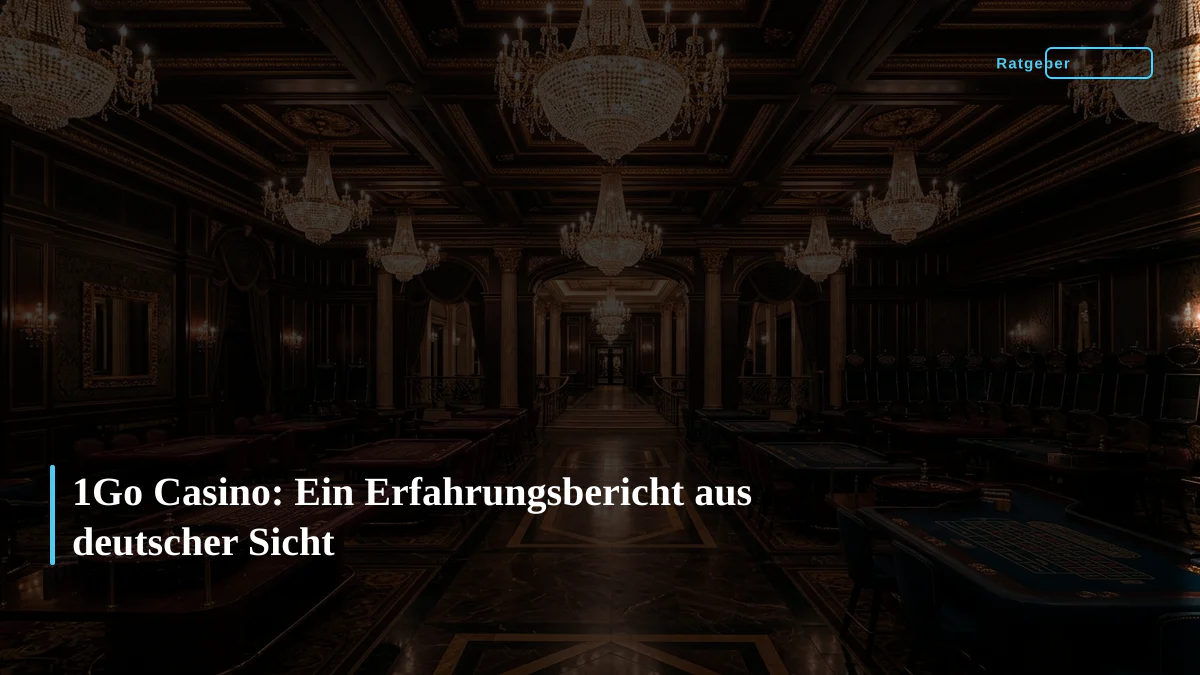 1Go Casino: Ein Erfahrungsbericht aus deutscher Sicht