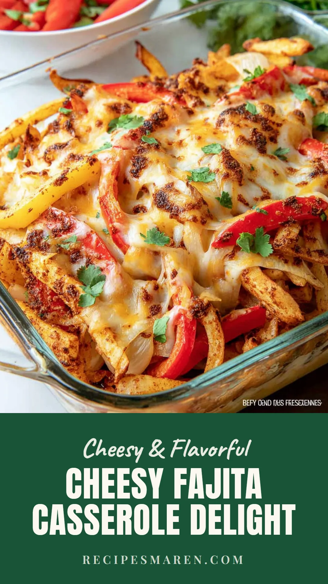 This creamy cheesy fajita casserole is an easy homemade dish that brings vibrant flavors to your dinner table. Packed with tender chicken, colorful bell peppers, and gooey cheese, it’s a delightful meal the whole family will love. Ideal for busy weeknights, this casserole is a fantastic way to use up leftover ingredients. Serve it with warm tortillas or a fresh salad for a complete meal. Click to discover the full recipe.
