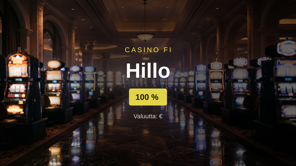 Hillo kasino — tervetuliaisbonus 100 % + 100 FS, maksutavat: Visa, Mastercard, Skrill, Neteller Hillo kasino — tervetuliaisbonus 100 % + 100 FS, maksutavat: Visa, Mastercard, Skrill, Neteller