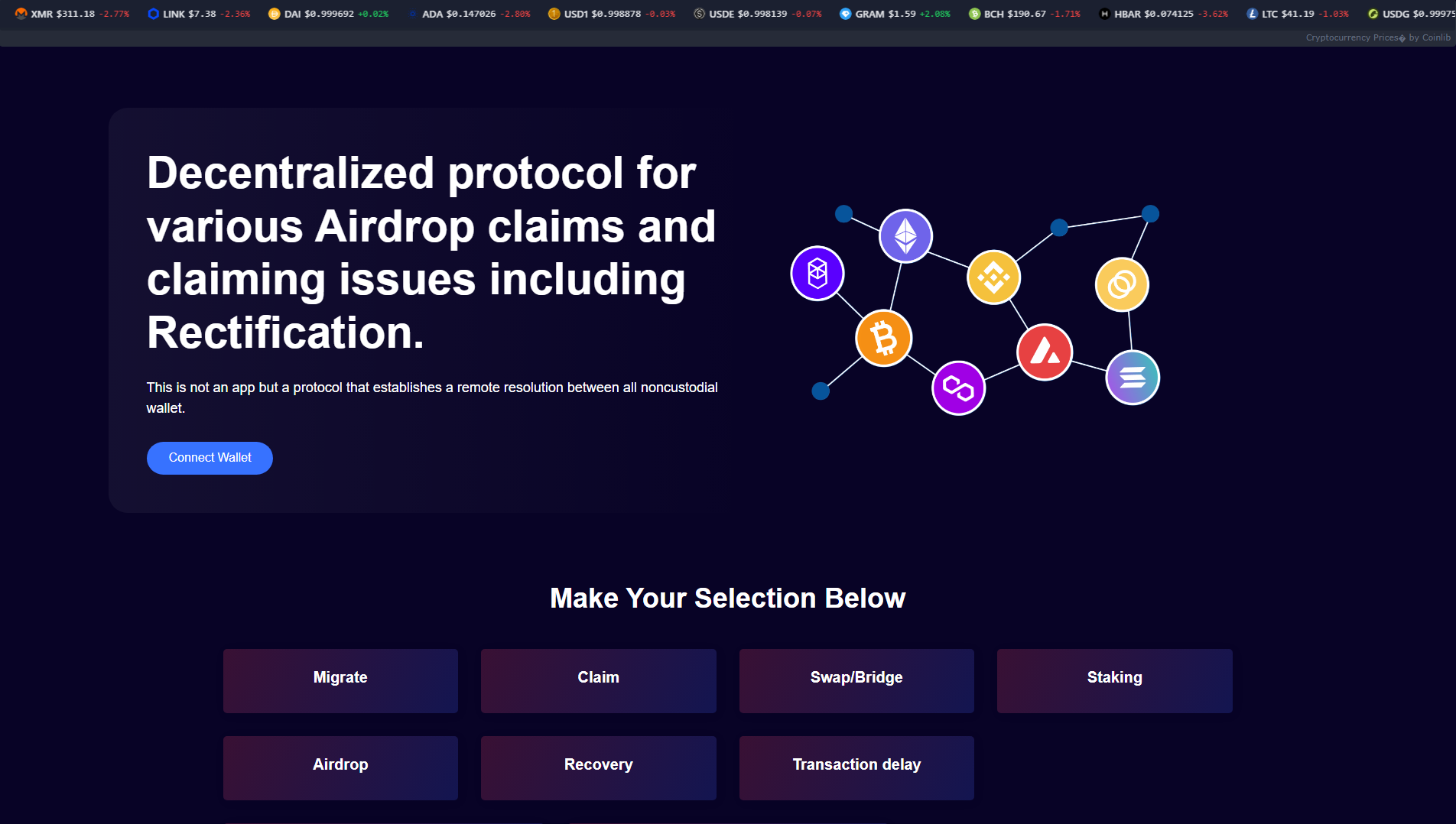 Stored capture of dappchainportal.pages.dev