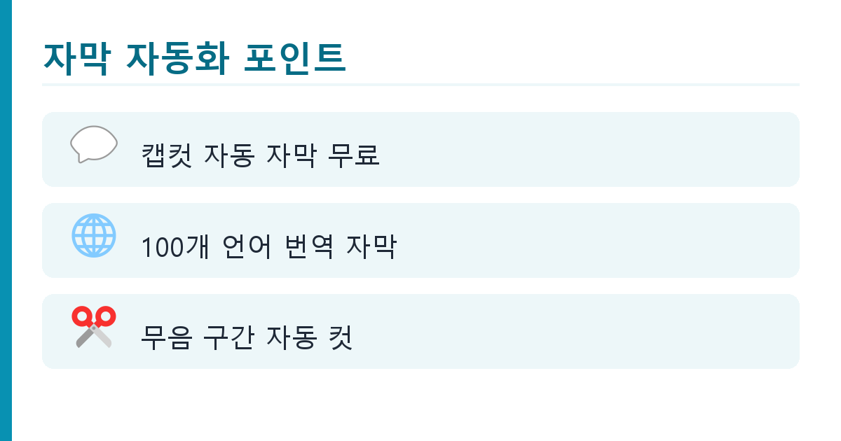 AI 음성 더빙·나레이션 무료로 만들기, 브이로그 자막 도구 총정리 핵심 정리 인포그래픽 2