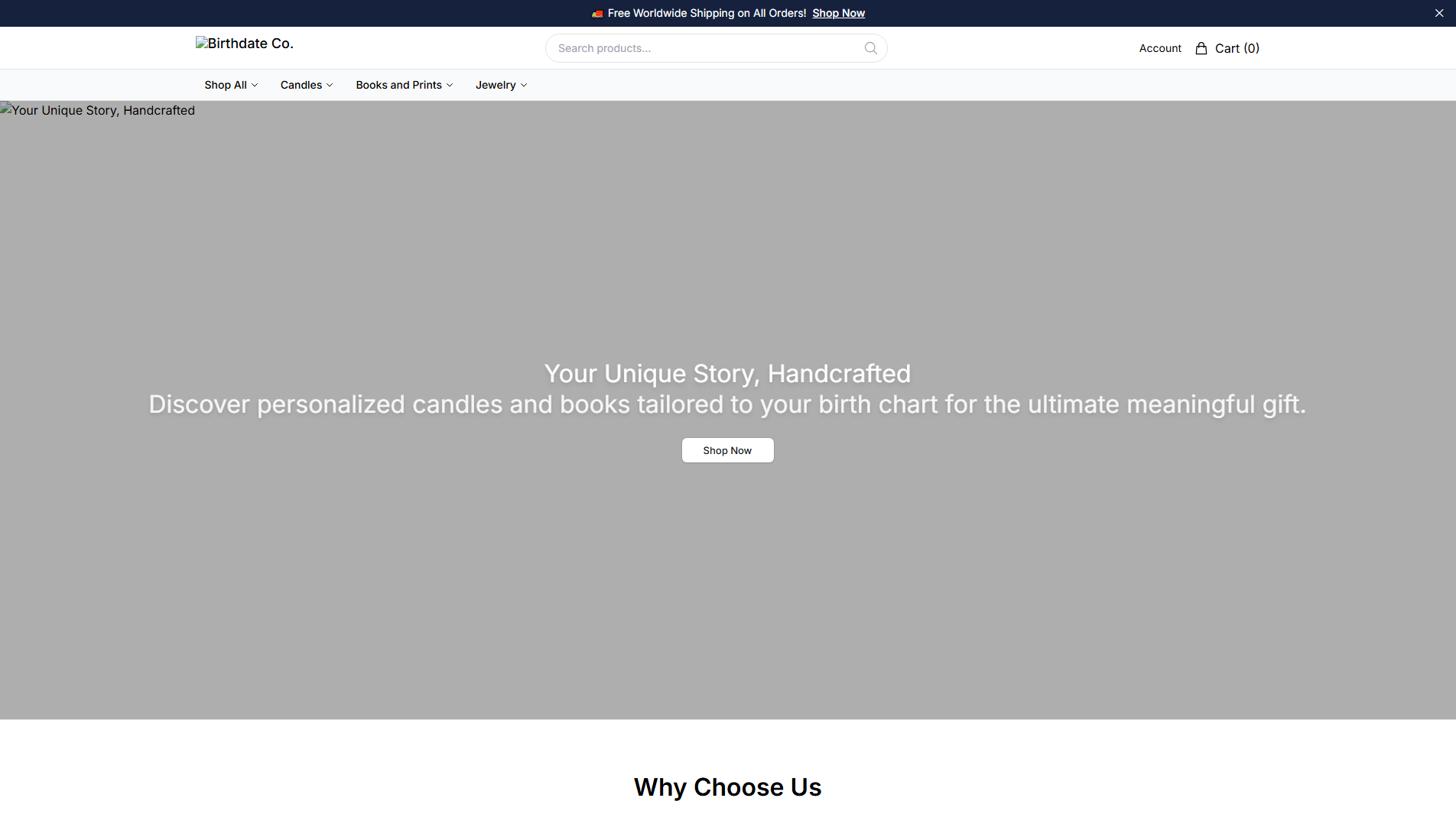 Primary capture · birthdatecohome.shop