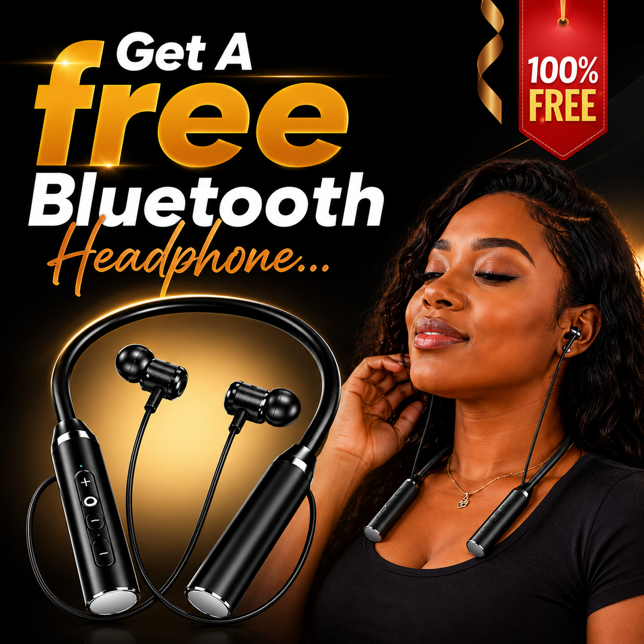 Rhombus Bluetooth Headphone free gift