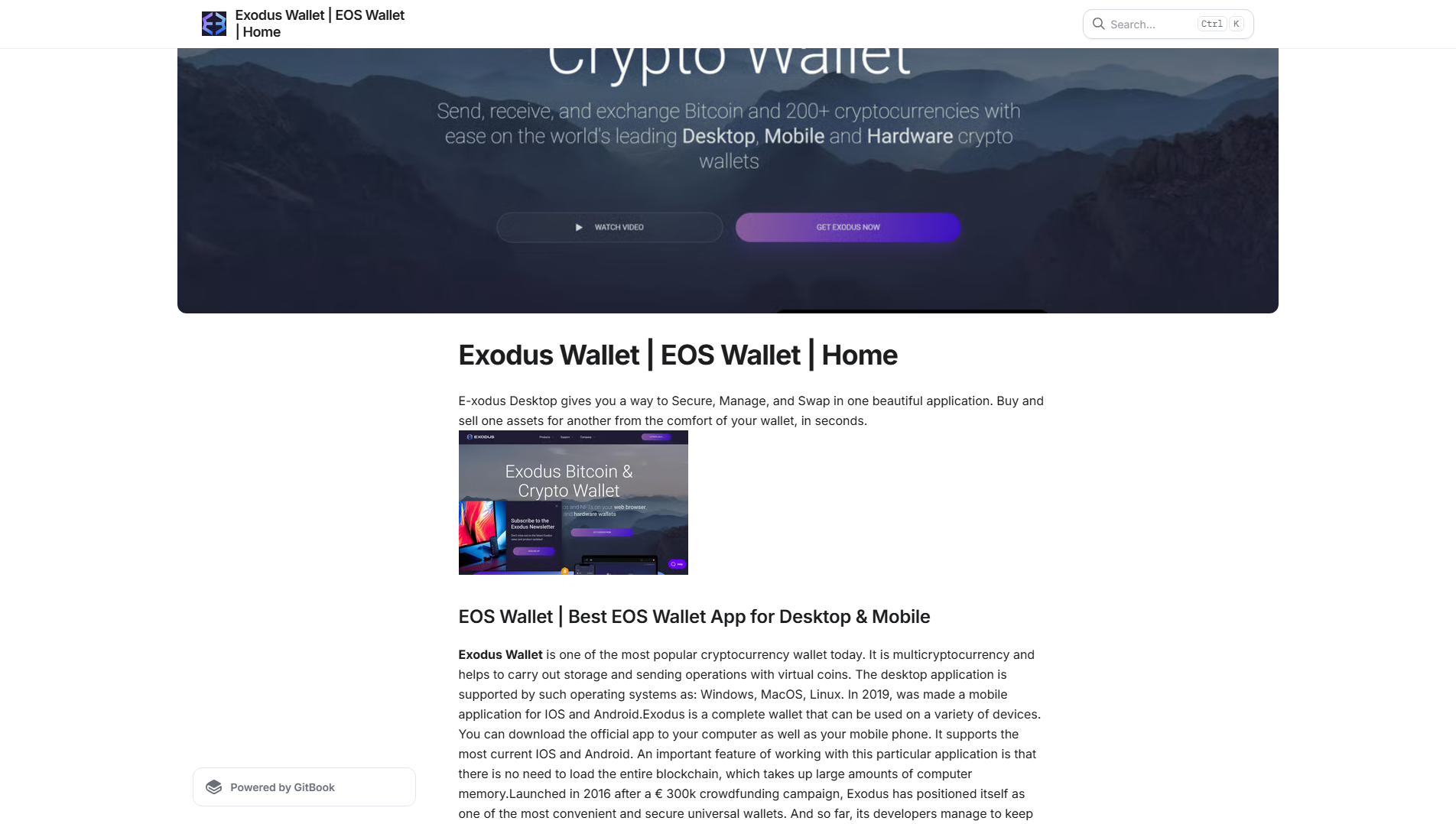 Stored capture of exodus-his-wllate.gitbook.io