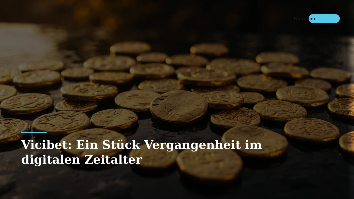 Vicibet: Ein Stück Vergangenheit im digitalen Zeitalter