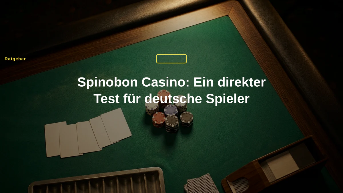 Spinobon Casino: Ein direkter Test für deutsche Spieler