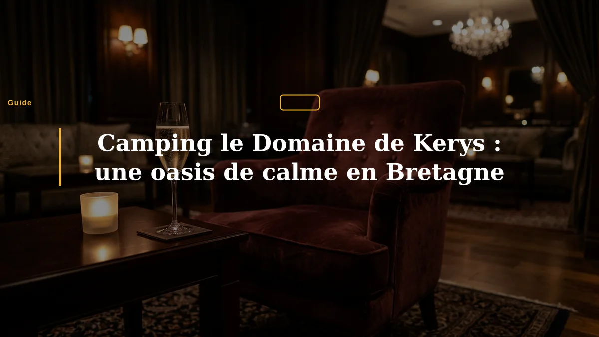 Camping le Domaine de Kerys : une oasis de calme en Bretagne