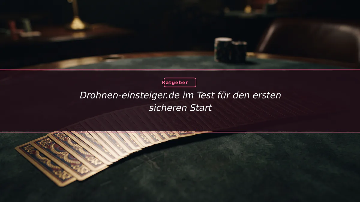 Drohnen-einsteiger.de im Test für den ersten sicheren Start