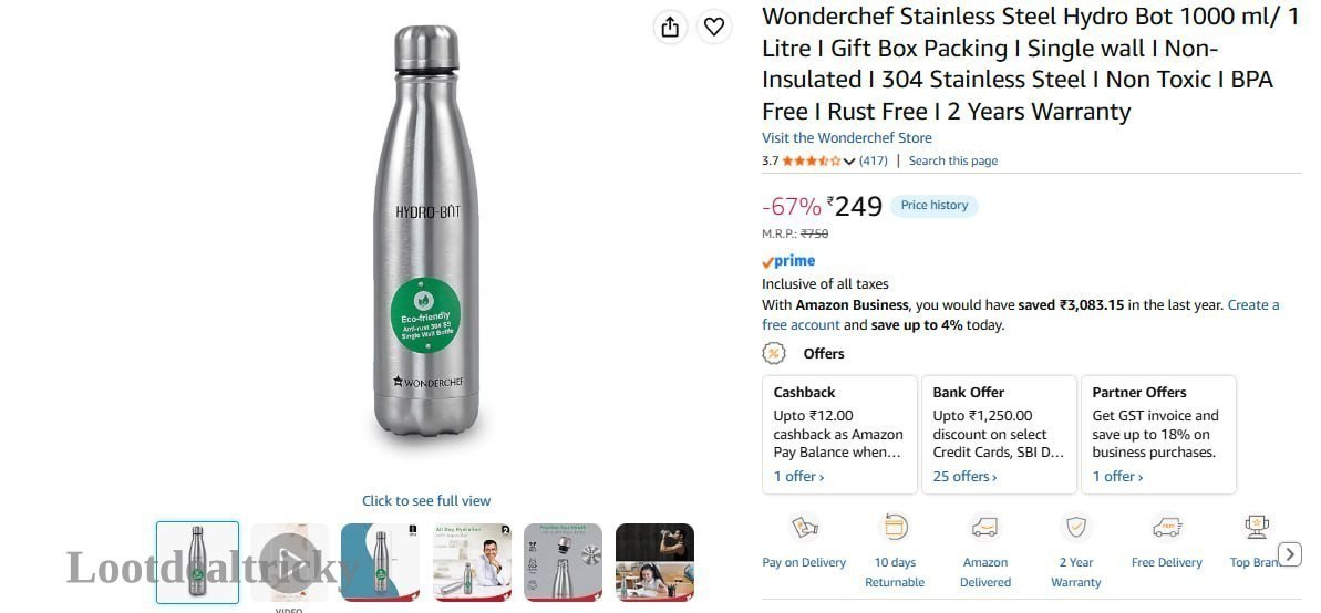 Wonderchef Stainless Steel Offer Image