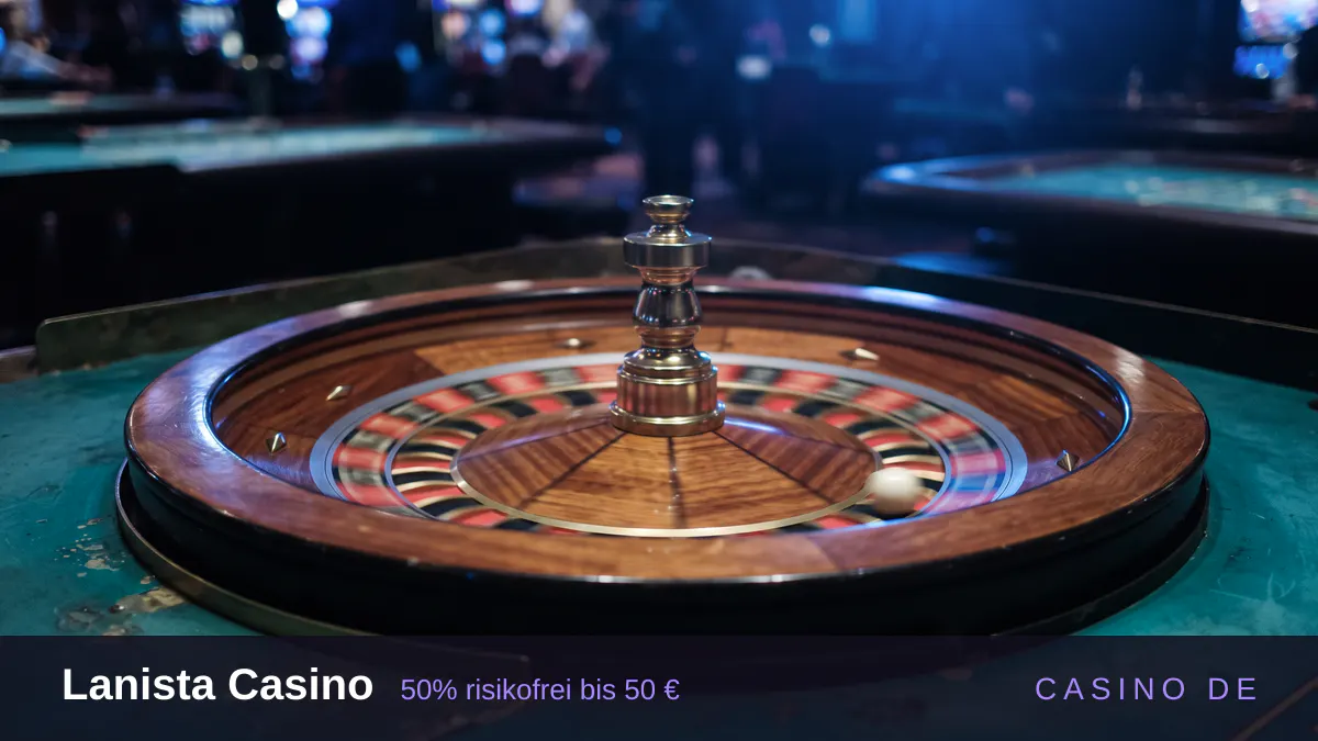 Lanista Casino — Willkommensbonus 50% risikofrei bis 50 € + 250 FS, Zahlungen: Visa, Mastercard, Paysafecard, Sofort, Interac