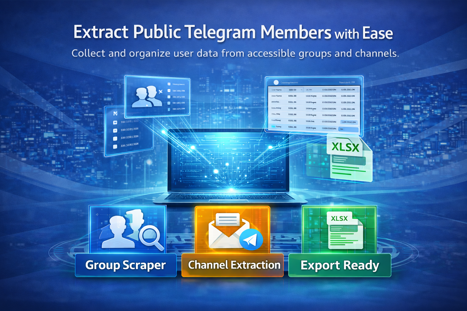 Telegram Member Adder & Bulk Sender