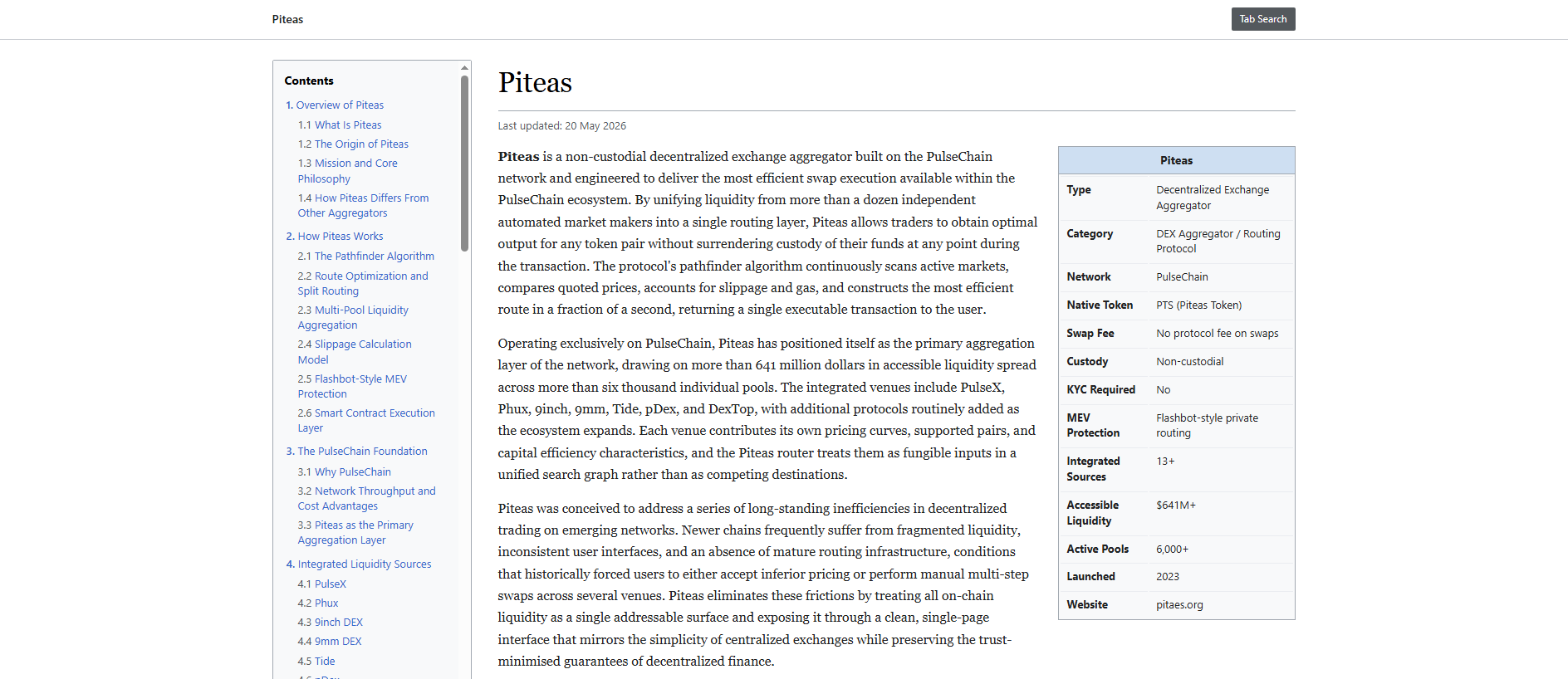 Stored capture of pitaes.org
