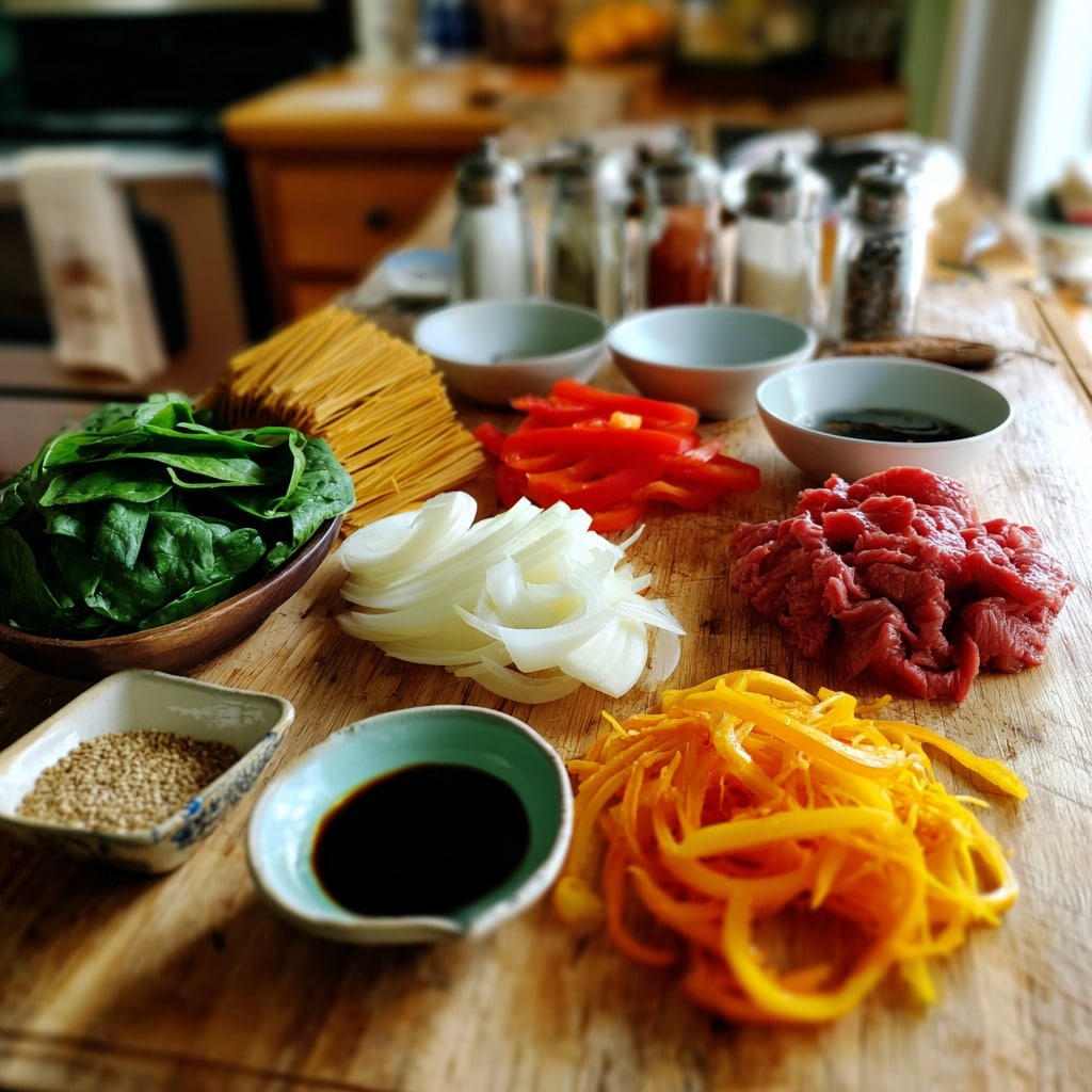 Korean Japchae Noodles