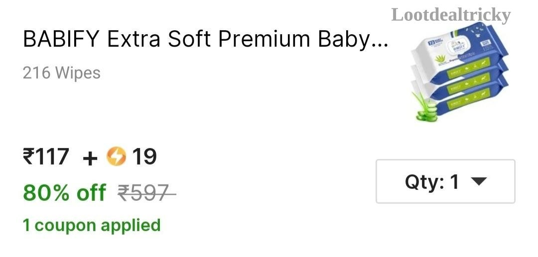 Premium Baby Wipes – Just ₹117 | Loot Deal Premium Baby Wipes – Just ₹117 | Loot Deal