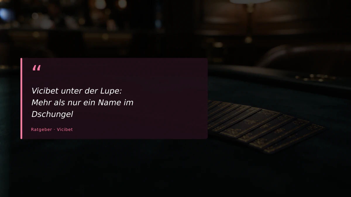 Vicibet unter der Lupe: Mehr als nur ein Name im Dschungel